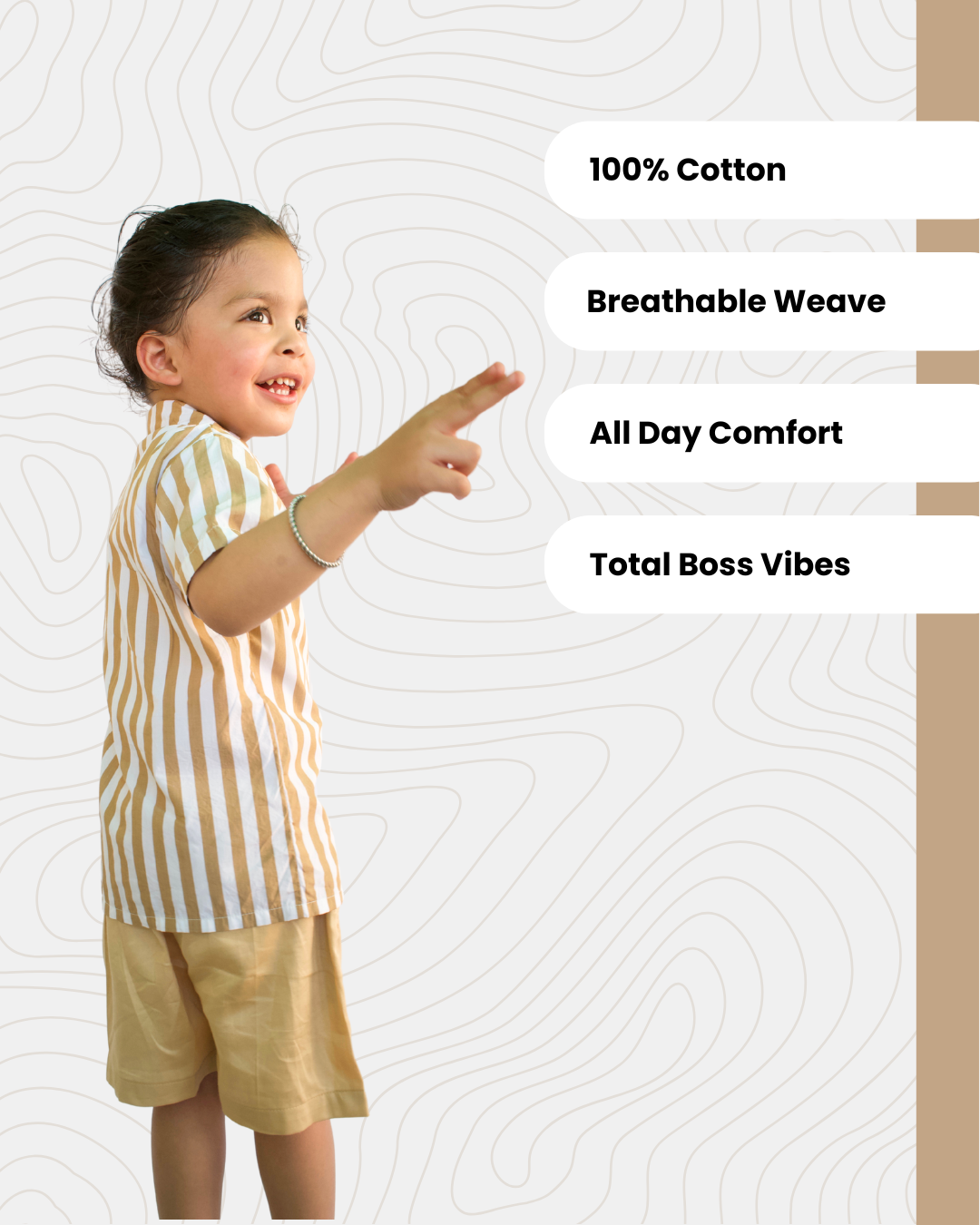 Summer Lines Boss Set - Mustard