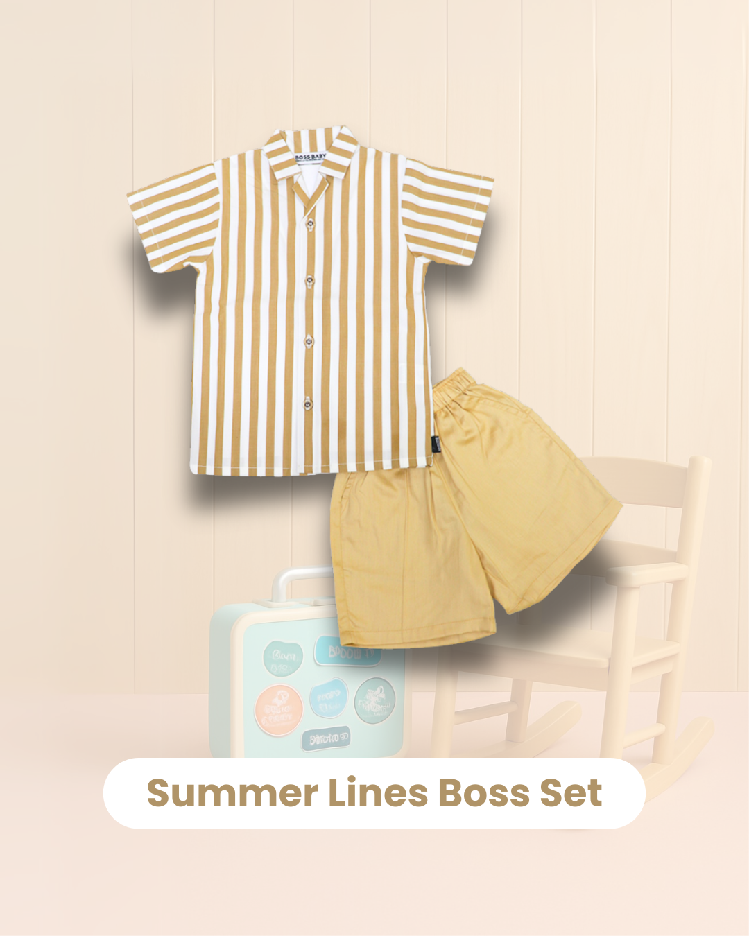 Summer Lines Boss Set - Mustard