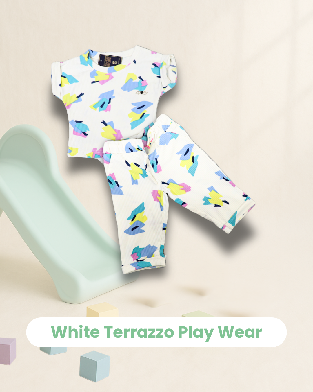 White Terrazzo Play Wear