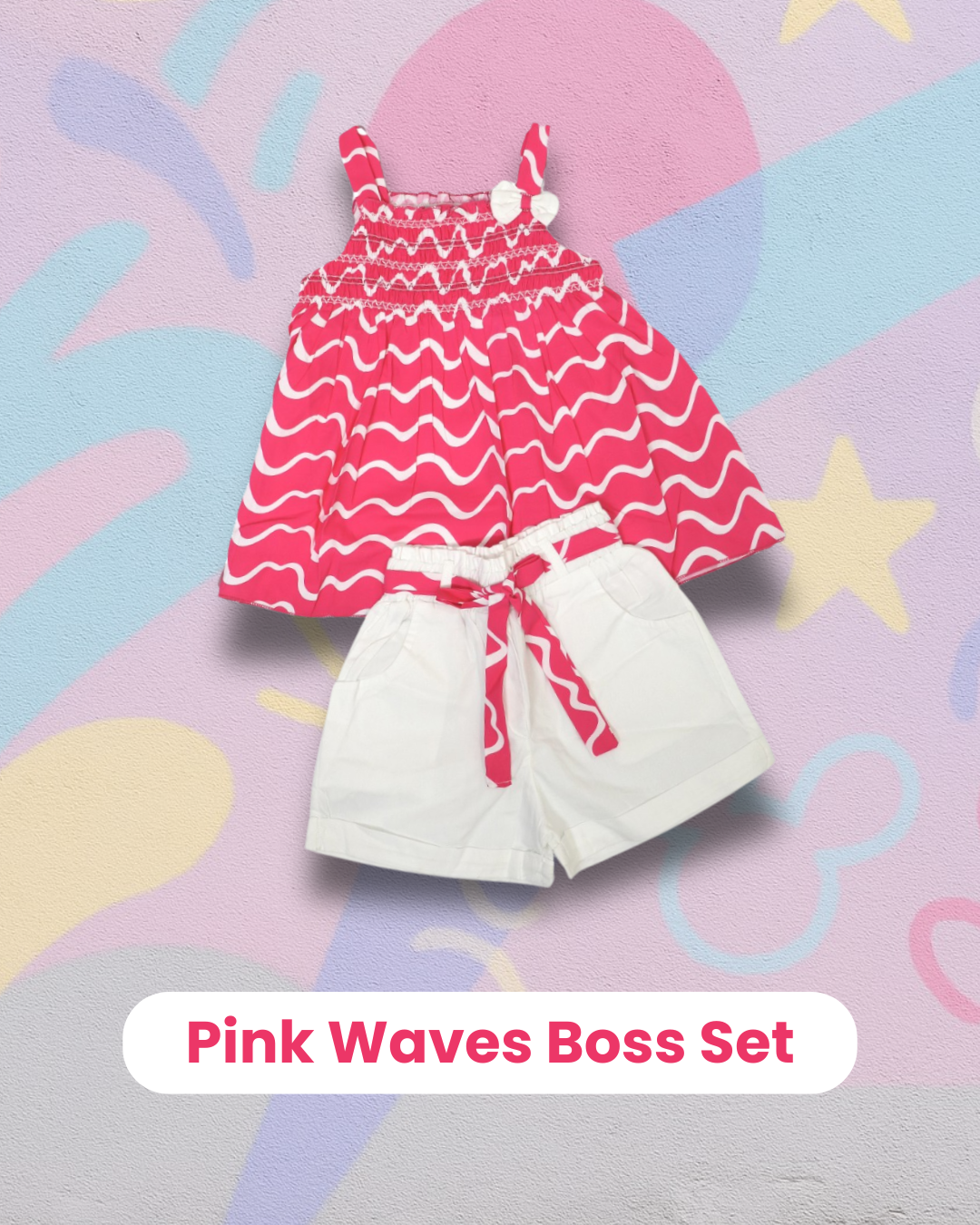 Pink Waves Boss Set